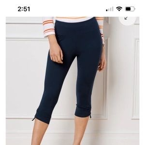 Talbots. Ruched pedal pusher. PINK